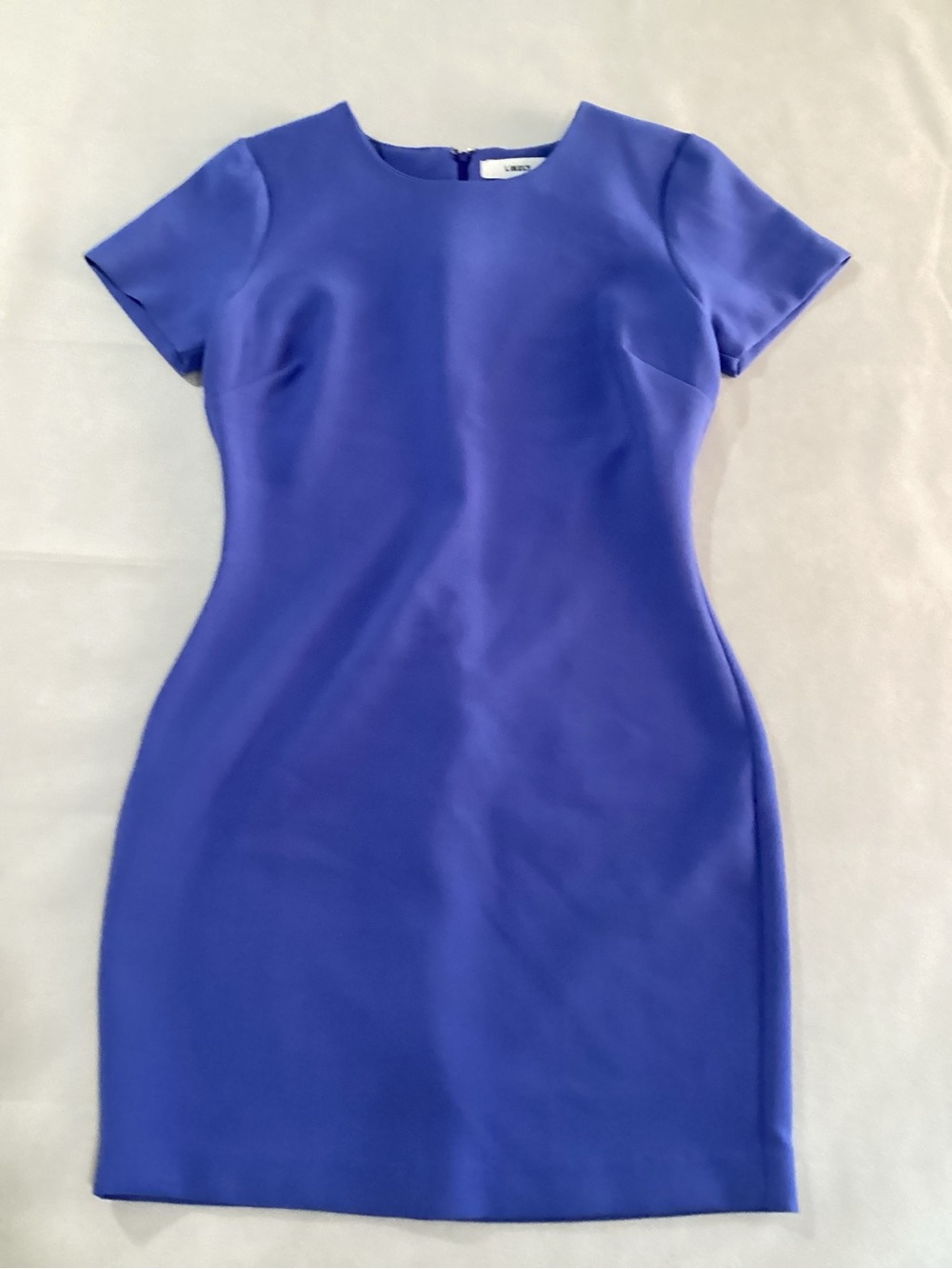 Likely Cobalt Blue Short-Sleeve Sheath Mini Dress size 6 #7/1